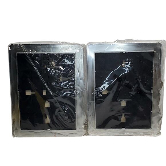 Lot of 2 Beautiful 5 x 7" Frames Gold & Silver Tones Rose Floral Design Gift New - Picture 4 of 7